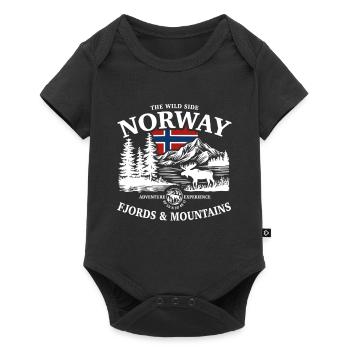 The Wild Side - Norway Vacation Nature Gift - Baby Premium short-sleeve bodysuit - black - Front