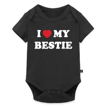 I Love My Bestie - Body à manches courtes Premium Bébé - noir - Devant
