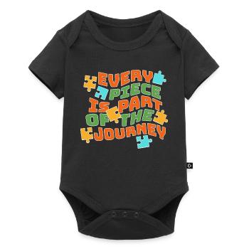 L’équipe de l’autisme : Forts ensemble - Body à manches courtes Premium Bébé - noir - Devant