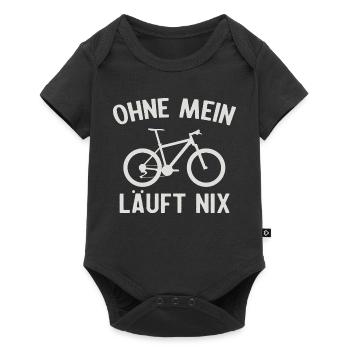 Nothing works without my bike - Baby Premium short-sleeve bodysuit - black - Front
