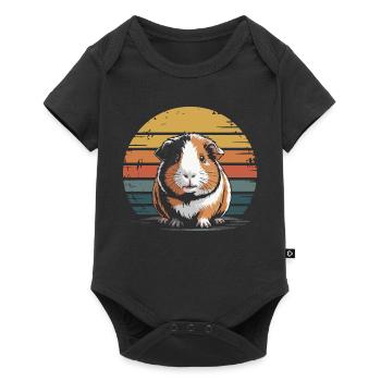 Guinea pig, sweet - Baby Premium short-sleeve bodysuit - black - Front