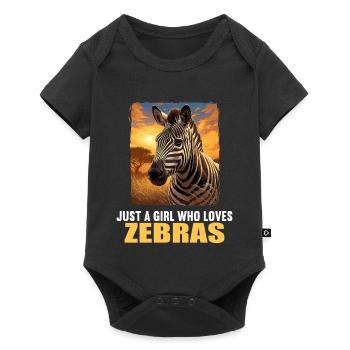 Zebras Zebra - Baby Premium short-sleeve bodysuit - black - Front
