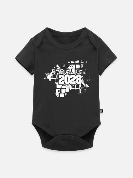 Artwork 2028 - Baby Premium Kurzarmbody - Schwarz