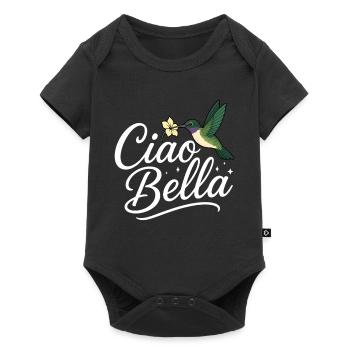 Ciao Bella - Baby Premium short-sleeve bodysuit - black - Front