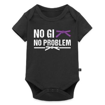 MMA BJJ jiu jitsu Vintage Brazilian Jiu Jitsu - Baby Premium short-sleeve bodysuit - black - Front