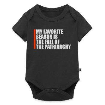 My Favorite Season Is The Fall Of The Patriarchy - Baby Premium short-sleeve bodysuit - black - Front