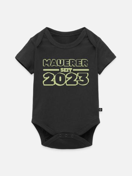 2023 - Baby Premium Kurzarmbody - Schwarz