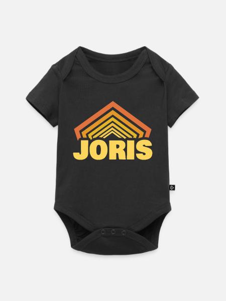 Vorname Joris - Baby Premium Kurzarmbody - Schwarz