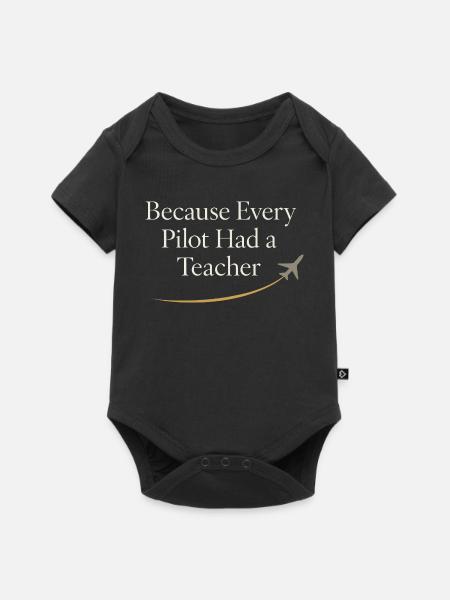 Fluglehrer Cfi Pilot Luftfahrtlehrer - Baby Premium Kurzarmbody - Schwarz