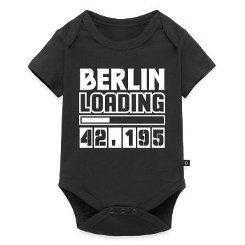Berlin Loading 42,195 - Baby Premium short-sleeve bodysuit - black - Front