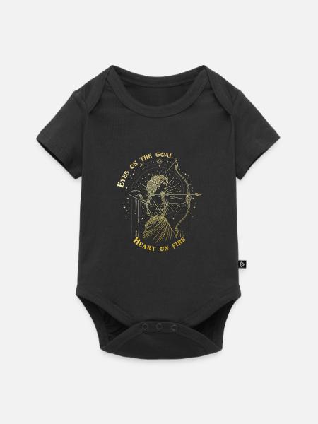 Schütze Sternzeichen Bogenschütze Sternzeichen Geschenk - Baby Premium Kurzarmbody - Schwarz