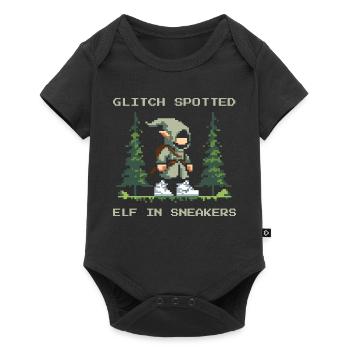 Bug discovered: Elf with sneakers | LARP Glitch - Baby Premium short-sleeve bodysuit - black - Front