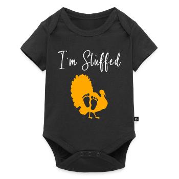 Thanksgiving Gender Reveal Mom-to-be - Baby Premium short-sleeve bodysuit - black - Front