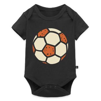 Graphisme rétro football – Sport Design - Body à manches courtes Premium Bébé - noir - Devant