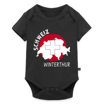 Winterthur - Baby Premium short-sleeve bodysuit - black - Front