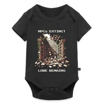 NPCs gone, lore stays | Post-apocalyptic - Baby Premium short-sleeve bodysuit - black - Front