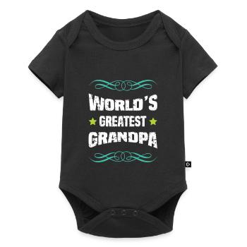 Le plus grand grand-père du monde - Body à manches courtes Premium Bébé - noir - Devant