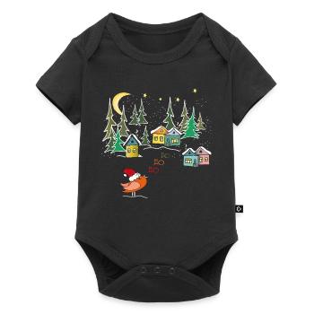Magie hivernale de Noël - Body à manches courtes Premium Bébé - noir - Devant