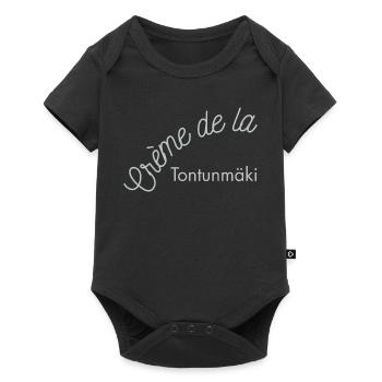 Crème de la Tontunmäki - Baby Premium short-sleeve bodysuit - black - Front