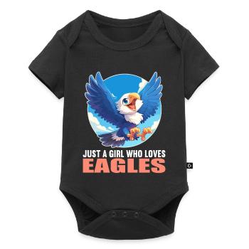 Eagle - Baby Premium short-sleeve bodysuit - black - Front