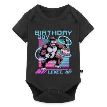 Birthday Gamer VR - Baby Premium short-sleeve bodysuit - black - Front
