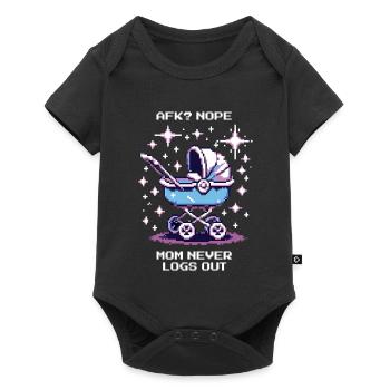 L’AFK ? Maman ne se déconnecte jamais | Gamer Maman, Parents - Body à manches courtes Premium Bébé - noir - Devant