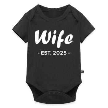 Wife Is 2025 - Baby Premium short-sleeve bodysuit - black - Front
