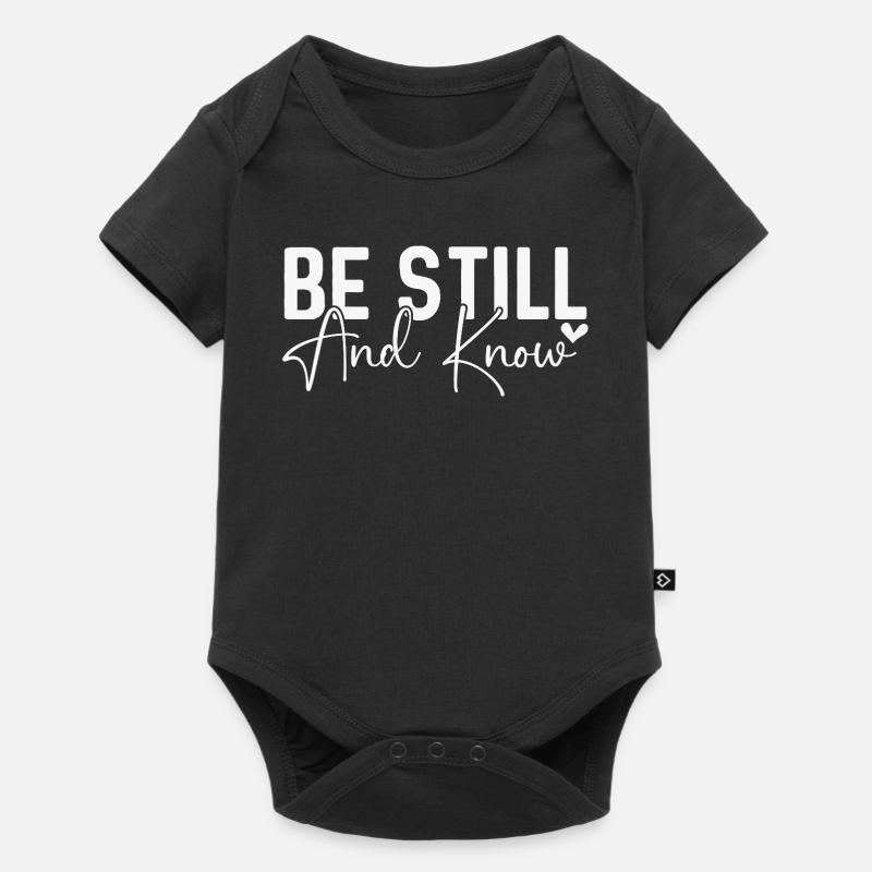 Restez tranquille et sachez - Body à manches courtes Premium Bébé - noir