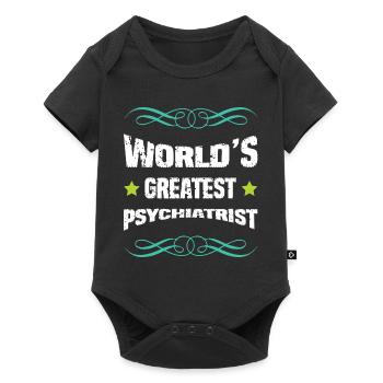Le meilleur psychiatre du monde - Body à manches courtes Premium Bébé - noir - Devant