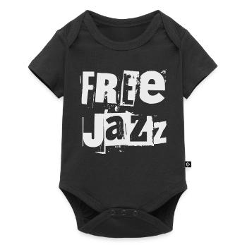 Free Jazz Grunge Typography - Baby Premium short-sleeve bodysuit - black - Front
