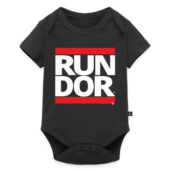 run - Baby Premium Kurzarmbody - Schwarz - Vorne