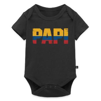 Daddy Colombia Flag – Gift for - Baby Premium short-sleeve bodysuit - black - Front
