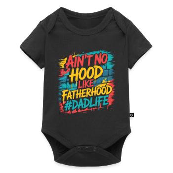 Il n’y a pas de capuche comme la paternité – Chemise de papa - Body à manches courtes Premium Bébé - noir - Devant