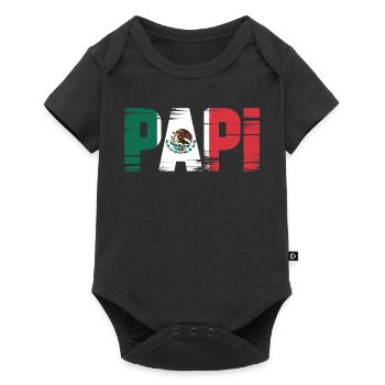 Daddy Mexico Flag – Proud Father in Latino Style - Baby Premium short-sleeve bodysuit - black - Front