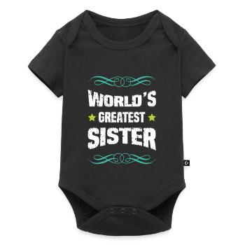 La plus grande sœur du monde - Body à manches courtes Premium Bébé - noir - Devant