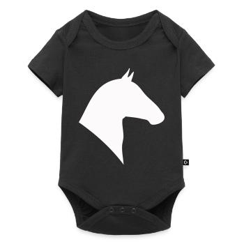 Horse Head Silhouette - Baby Premium short-sleeve bodysuit - black - Front