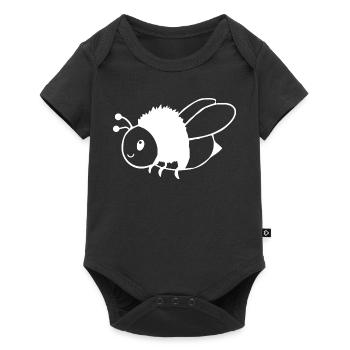 T-shirt abeilles personnalisé cadeau apiculteur - Body à manches courtes Premium Bébé - noir - Devant