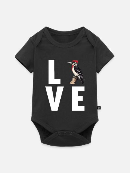 Spechte Specht - Baby Premium Kurzarmbody - Schwarz