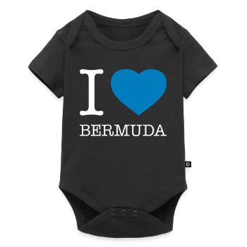 I love Bermuda - Baby Premium short-sleeve bodysuit - black - Front