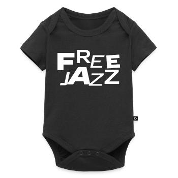 Free Jazz Bold Typografie - Baby Premium Kurzarmbody - Schwarz - Vorne