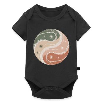 Boho Spirit – Inner Balance - Baby Premium short-sleeve bodysuit - black - Front