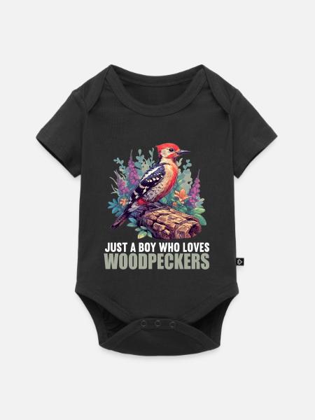 Spechte Specht - Baby Premium Kurzarmbody - Schwarz