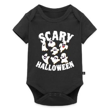 Grinning Dancing Funny Ghosts Halloween Costume - Baby Premium short-sleeve bodysuit - black - Front
