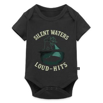 Silent Waters Loud Hits Angler Adventure - Body à manches courtes Premium Bébé - noir - Devant