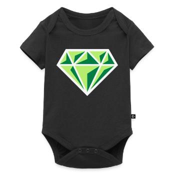 Diamant (pierre précieuse symbole brillant / NEG Gre 3C) - Body à manches courtes Premium Bébé - noir - Devant