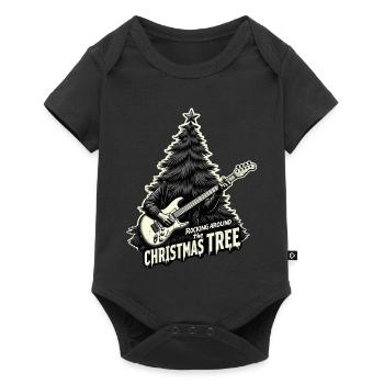 Se balancer autour du sapin de Noël - Body à manches courtes Premium Bébé - noir - Devant