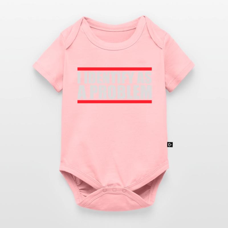 I Identify as a Problem Statement Cheeky Rebellious Baby Premium short-sleeve bodysuit