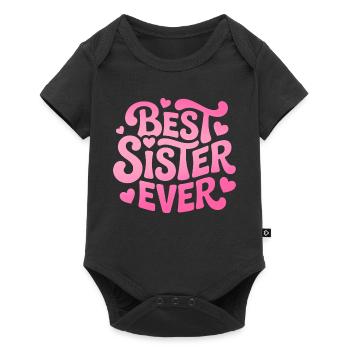 Meilleure sœur de tous les temps Schwester - Body à manches courtes Premium Bébé - noir - Devant