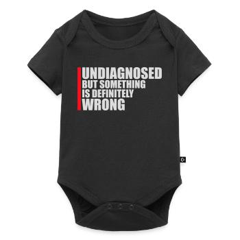 Non diagnostiqué mais quelque chose ne va certainement pas Blague - Body à manches courtes Premium Bébé - noir - Devant