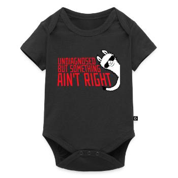 Undiagnosed But Something Ain't Right Lama Glasses - Baby Premium short-sleeve bodysuit - black - Front